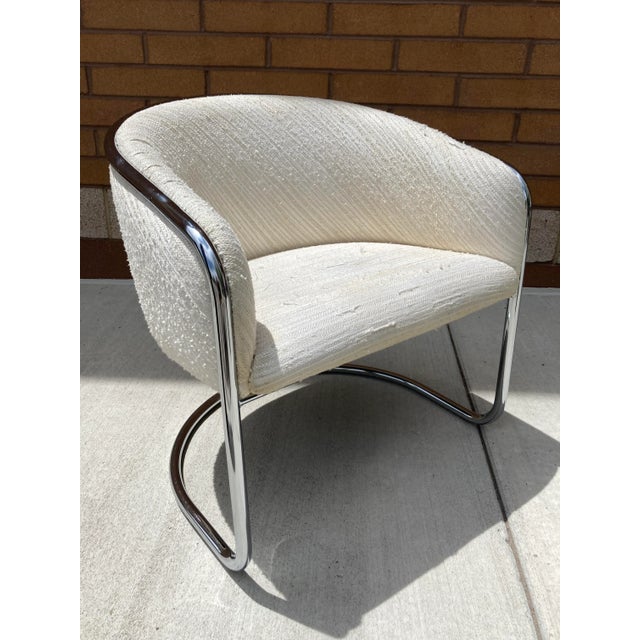 Thonet Club Tub Chrome Cantilever Lounge Chair Anton Lorenz for Thonet For Sale - Image 13 of 13
