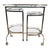 1960s Vintage Three-Tier Brass Service/Bar Cart For Sale