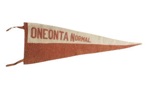Antique Oneonta Normal Felt Flag Pennant