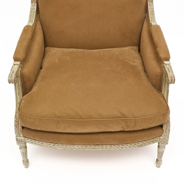 Louis XVI Style Bergère For Sale In Austin - Image 6 of 9