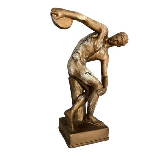 1960s Mid-Century Austin Productions Discus Thrower Statue For Sale