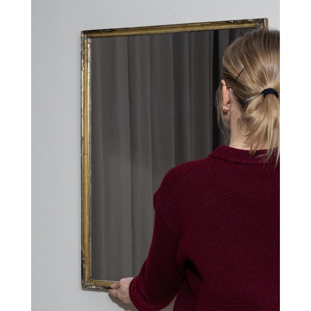 Gold 19th Century France Gold Wood Mirror For Sale - Image 8 of 10