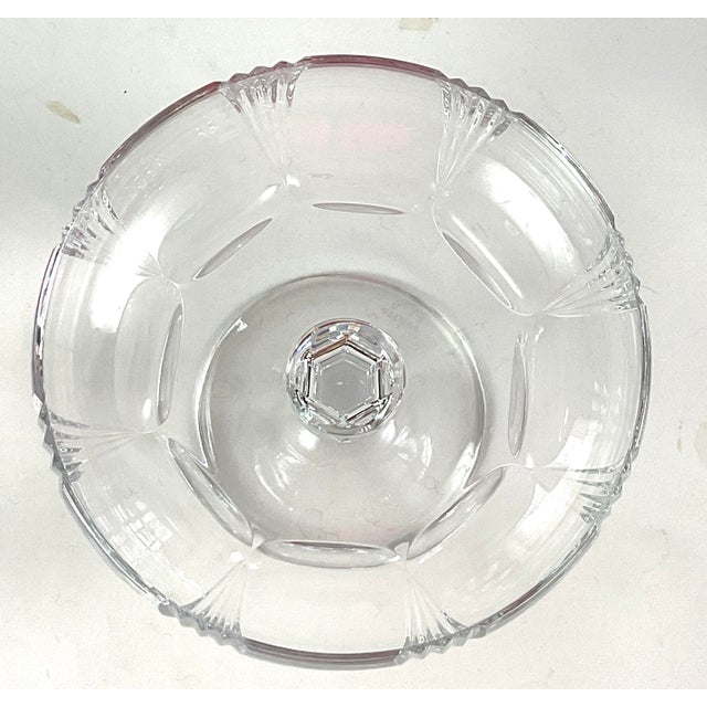 Atlantis crystal-Portugal -large crystal compote-#07/350 Hand blown and hand cut and polished crystal Campote Atlantis is...