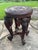 English Antique Anglo-Indian Hand-Carved Elephant Side Table With Bone Inlay For Sale - Image 3 of 18