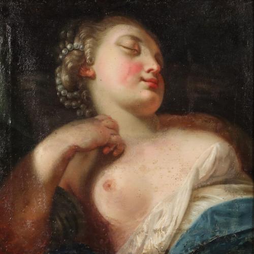 Sleeping Venus, 1700s, Oil on Canvas, Framed For Sale - Image 3 of 10