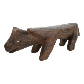 Mid 20th Century African Wood Stand For Sale