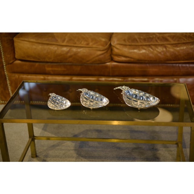 Metal Vintage Pineapple Bowls, 1970s, Set of 3 For Sale - Image 7 of 9