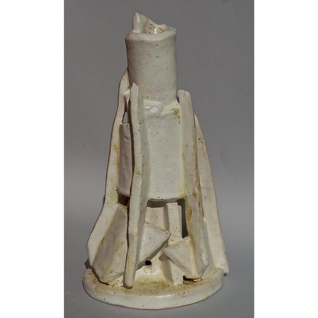'Tatline' Contemporary Architectural Ceramic Sculpture Vase / Lamp by Diane Grant For Sale - Image 9 of 10