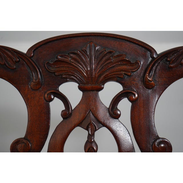 Set of 8 Maitland Smith Mahogany Dining Chairs For Sale - Image 13 of 18