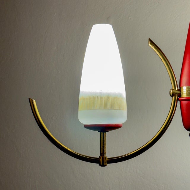 Mid-Century Chandelier from Stilnovo, Italy, 1940s-1950s For Sale - Image 16 of 18