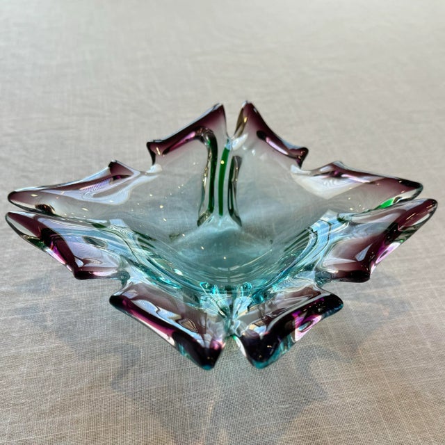 Glass 1960s Mid-Century Art Glass Bowl For Sale - Image 7 of 12