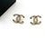 Contemporary Chanel Gold CC Seed Pearl Mint Crystal PIercing Earrings, A Pair For Sale - Image 3 of 4