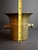 An exceptionally heavy, early antique solid brass Judaica mortar and pestle set, sourced directly from the renowned J....
