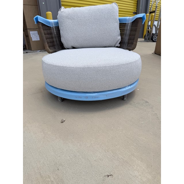 2020s Minotti Quadrado Round Armchair For Sale - Image 5 of 8