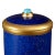 Lapis Porcelain Candleholder For Sale - Image 4 of 7