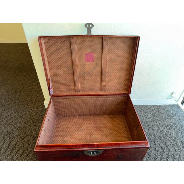 This listing is for an antique Chinese trunk. This trunk dates to the late Qing Dynasty (19th century). It features a...
