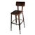 Industrial Brown Bar Stool with Black Seat by Yasu Sasamoto for Dulton For Sale - Image 4 of 7