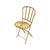 Superb and very unusual form of this iconic design of Francois Carre chairs. A folding version that has an extra support...