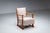 Wood Oak Armchair with Curved Armrests, 1940s For Sale - Image 7 of 17