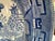 A large 19th C Staffordshire blue transfer ware meat platter in the Blue Willow pattern The piece is slightly deep to...