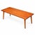 Elegant and understated Danish mid-century teak coffee table, showcasing beautifully grained solid teak with warm, even...