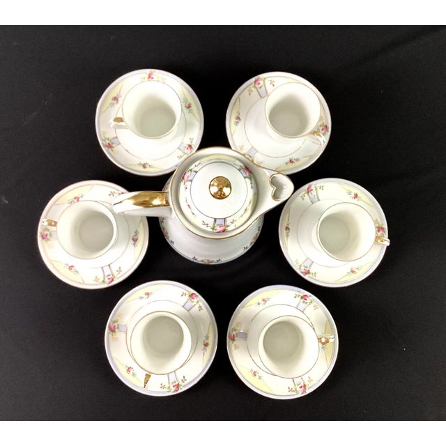 Art Nouveau Antique Nippon Tea Set- 13 Pieces For Sale - Image 3 of 9