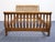 American Vineyard Furniture Solid Oak Early American Rustic Style Queen Size Slatted Bed For Sale - Image 3 of 9