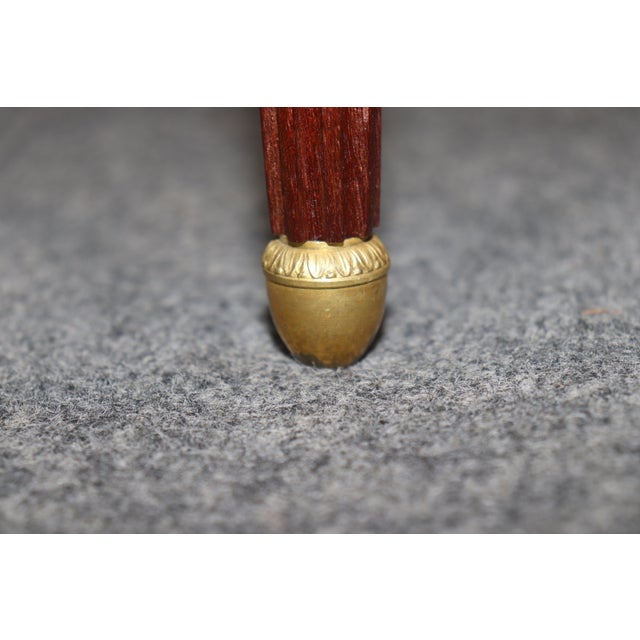 Pair of French Bronze and Marble Top Night Stands Attributed to François Linke For Sale In Philadelphia - Image 6 of 11