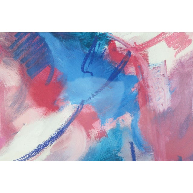 Framed abstract which is signed and dated to lower corner. Titled 'Ballet' Edition 38/350. Dimensions: H 35.25" x W 26.5"...