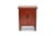 Rectangular Chinese sideboards in red tones, opening through a door on the front. Work carried out in the 19th century....
