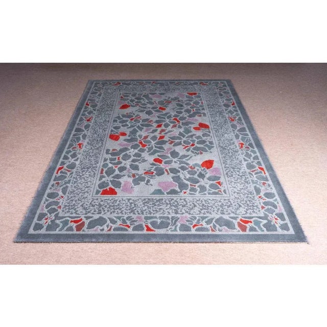 Sisal-Aksent Rectangular Rug in Virgin Wool For Sale - Image 5 of 5