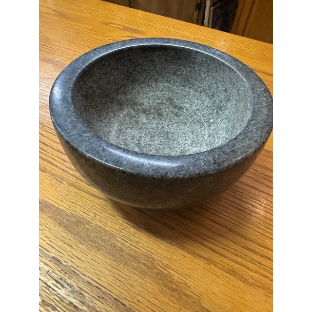 Giant Mortar and Pestle Set Black Marble Polished Italy For Sale - Image 4 of 12
