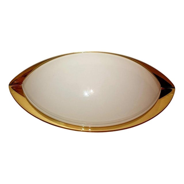 Gold Opaline Glass Sconce from Glashütte Limburg, 1980s For Sale - Image 8 of 8