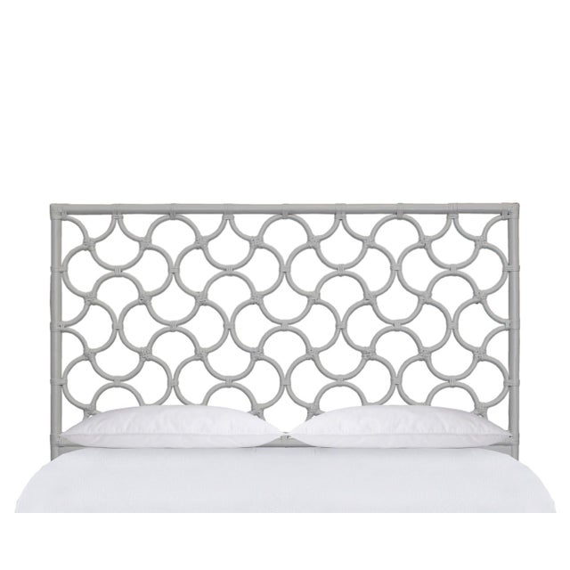 Not Yet Made - Made To Order Mar Headboard Double, Light Gray For Sale - Image 5 of 5