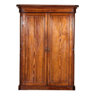 19th Century English Pine Christopher Wardrobe For Sale