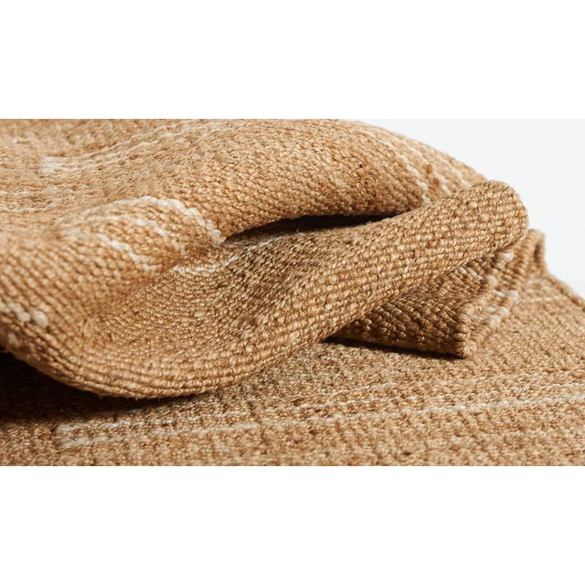 Erin Gates by Momeni Crescent Broken White Stripe Natural Hand Woven Jute Area Rug 10' X 14' For Sale In Atlanta - Image 6 of 10