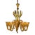 Vintage Amber Colored Murano Glass Chandelier With 12 Arms For Sale