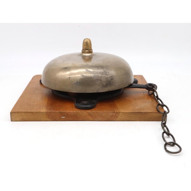Early 20th Century Antique 8 In. Brass Wall Mount Boxing Bell For Sale - Image 5 of 7