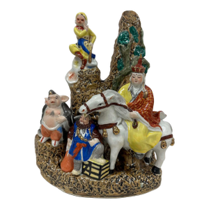 Vintage Chinese Porcelain Group Figurines of Journey to the West