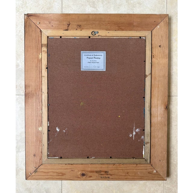 1970s 1979 Peter Keil Painting Framed For Sale - Image 5 of 5