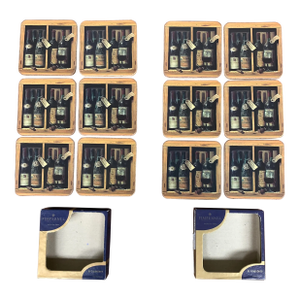 12 Pimpernel Coasters Wine Bottles Trompe l'Oeil Painting Raymond Campbell