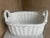 Italian Vintage Ceramic Italian Basket With Handles For Sale - Image 3 of 8