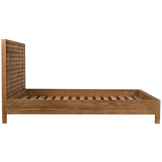 NOIR Quinnton Platform Bed, Queen, Teak For Sale In Los Angeles - Image 6 of 11
