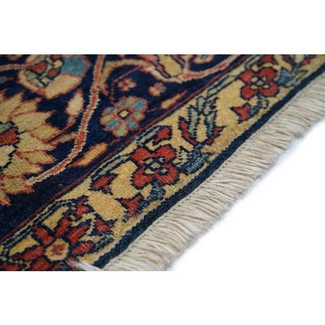 Red Late 18th Century Antique Farahan Sarouk Rug 4'7'' x 6'8'' For Sale - Image 8 of 10