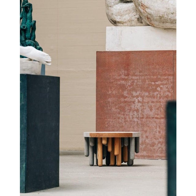 Contemporary Matek Rooted Coffee Table in Recycled Composite by Project Materia For Sale - Image 3 of 9