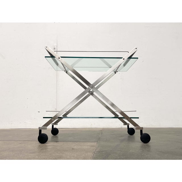 Vintage Italian Model Mister Service Bar Cart by Andreas Weber for Gallotti & Radice, 1990s For Sale - Image 6 of 18