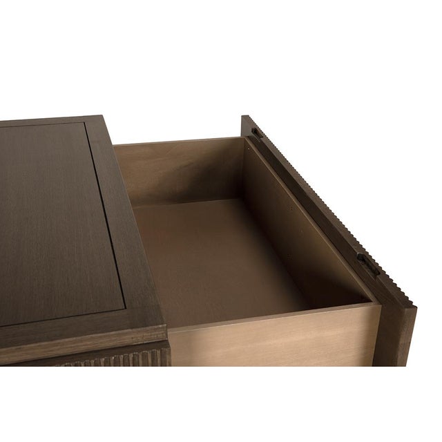 Wood NOIR Plato Sideboard, Greige Walnut For Sale - Image 7 of 10