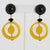 Contemporary Angela Caputi Marigold Resin Dangle Pierced Earrings For Sale - Image 3 of 7