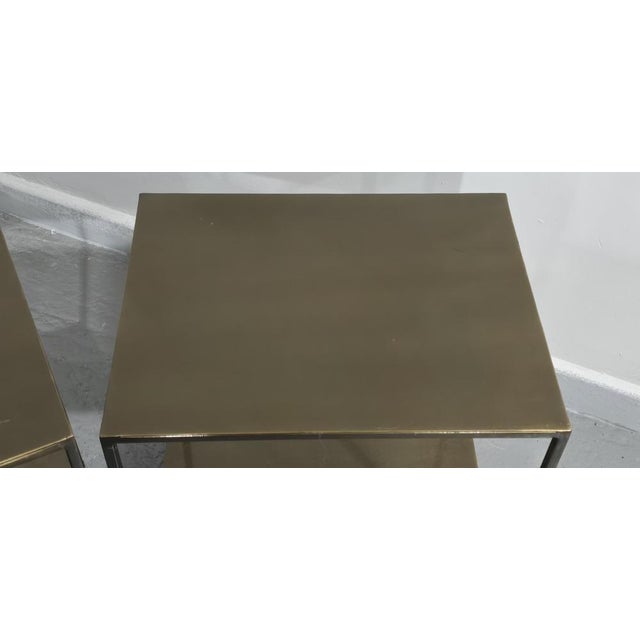 French Bronzed Side Tables, 1930, Set of 2 For Sale - Image 4 of 10