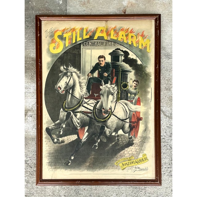 Wood Joseph Arthur 'The Still Alarm' Framed Print For Sale - Image 7 of 13